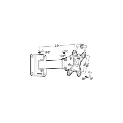 - Support TV mural inclinable orientable - VESA 100x100 - Ecrans jusqua 23 pouces^Erard Best