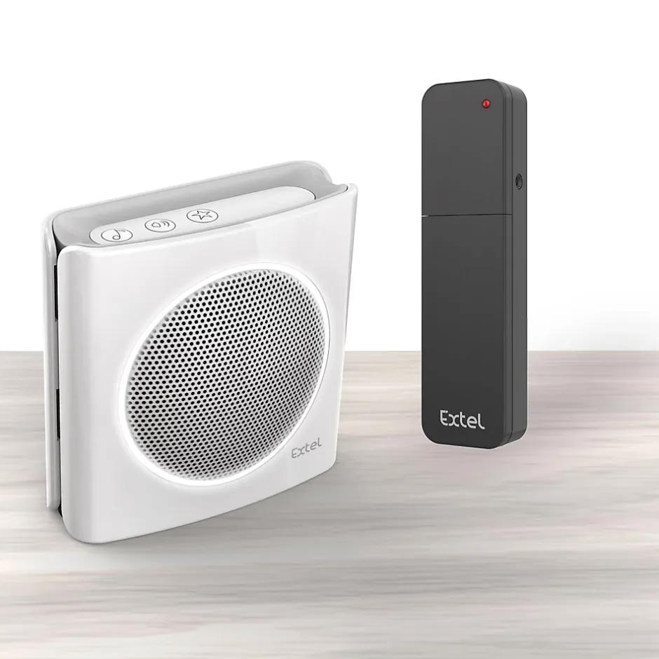 Extension de sonnerie universelle sans fil - 200m de portée - flash et six sonneries diBi More - - 081748-Extel Outlet