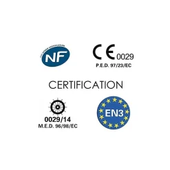 Extincteur co2 2kg b nf homologué NF et normé CE-EN3-Jod1 Discount