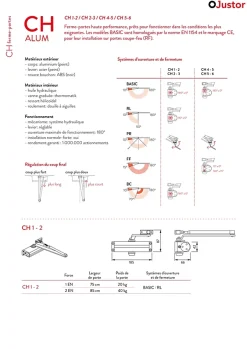 Ferme portes haute performance premium, Force réglable de 4 à 5, corps en Aluminium argent.^Hardwarexchange Best