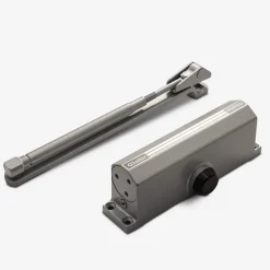 Ferme portes haute performance premium, Force réglable de 4 à 5, corps en Aluminium argent.^Hardwarexchange Best