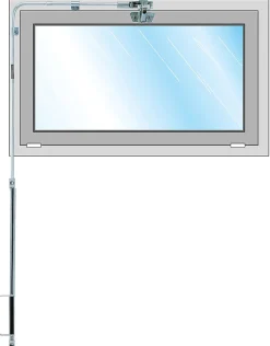 Ferme-imposte Liobal 500 complet 3000mm - - GRDKF0503-Groom Best