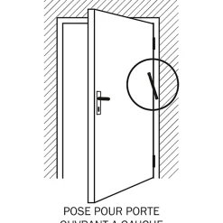 Ferme‑porte à recouvrement pour portes intérieures jusqu'à 60 kg maxi en acier longueur 280 mm-Diall Clearance