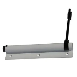 Ferme-porte à tige noir Aluminium^Diall New