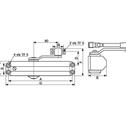 Ferme-porte GR010 Argent à bras compas - - Force 2^Groom Hot