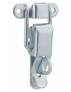 Fermeture à levier avec crochet cadenassable, acier, H.54mm, zingué -^Thirard Discount