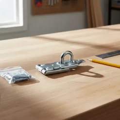 Fermoir pour cadenas Acier zingué l. 30 mm x H. 95 mm^Diall