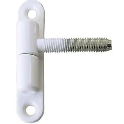 Fiche à visser sur platine acier plastifié blanc ø13 mm-Diall Best