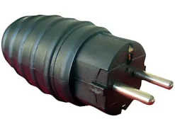 Fiche caoutchouc mâle 16A IP44 Zenitech^Diall Best