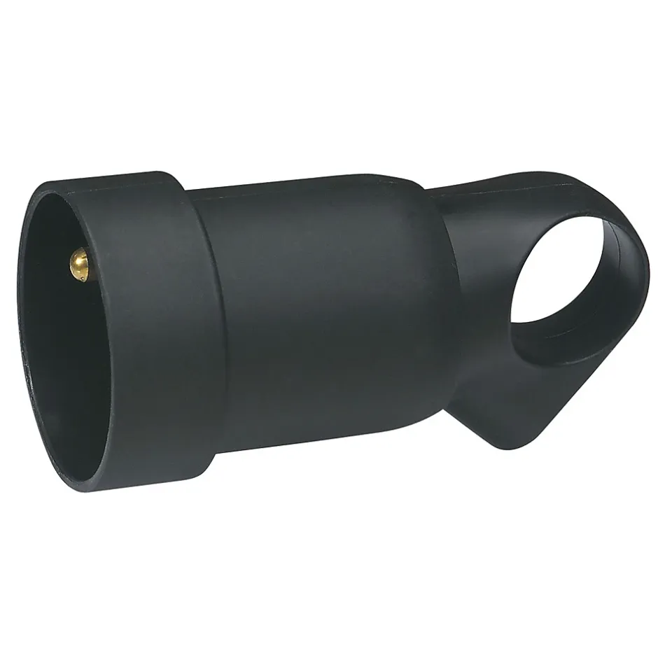 Fiche femelle 16A 2 P+T noir avec anneau^Legrand Best