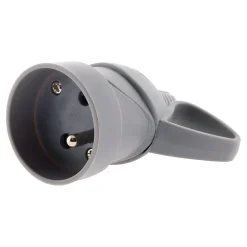 Fiche femelle anneau 16A 2P+T - Gris -^Zenitech Hot