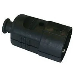 Fiche femelle droite 16A noir glossy^Diall Hot