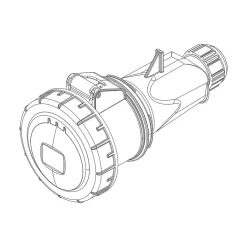 Fiche Femelle Triphasé 32a 3p+t 380v - 4 Broches - étanche Ip67 -^Ide Sale
