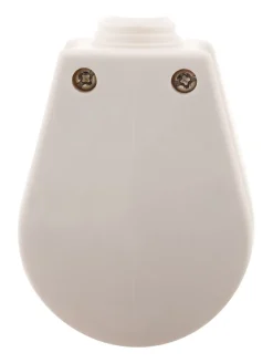 Fiche mâle 20A coudée 2 P+T - Blanc --Zenitech New