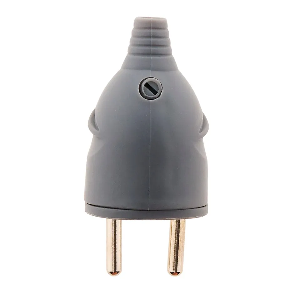 Fiche mâle 16A 2P+T - Gris -^Zenitech