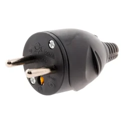 Fiche mâle 16A 2P+T - Noir -^Zenitech Best