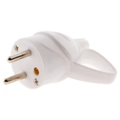 Fiche mâle anneau -16A 2P+T - Blanc -^Zenitech Sale
