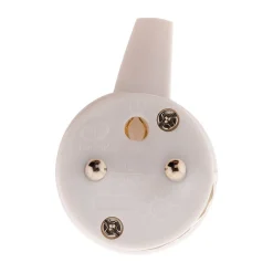 Fiche mâle anneau -16A 2P+T - Blanc -^Zenitech Sale