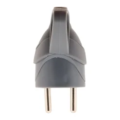 Fiche mâle anneau -16A 2P+T - Gris --Zenitech Hot