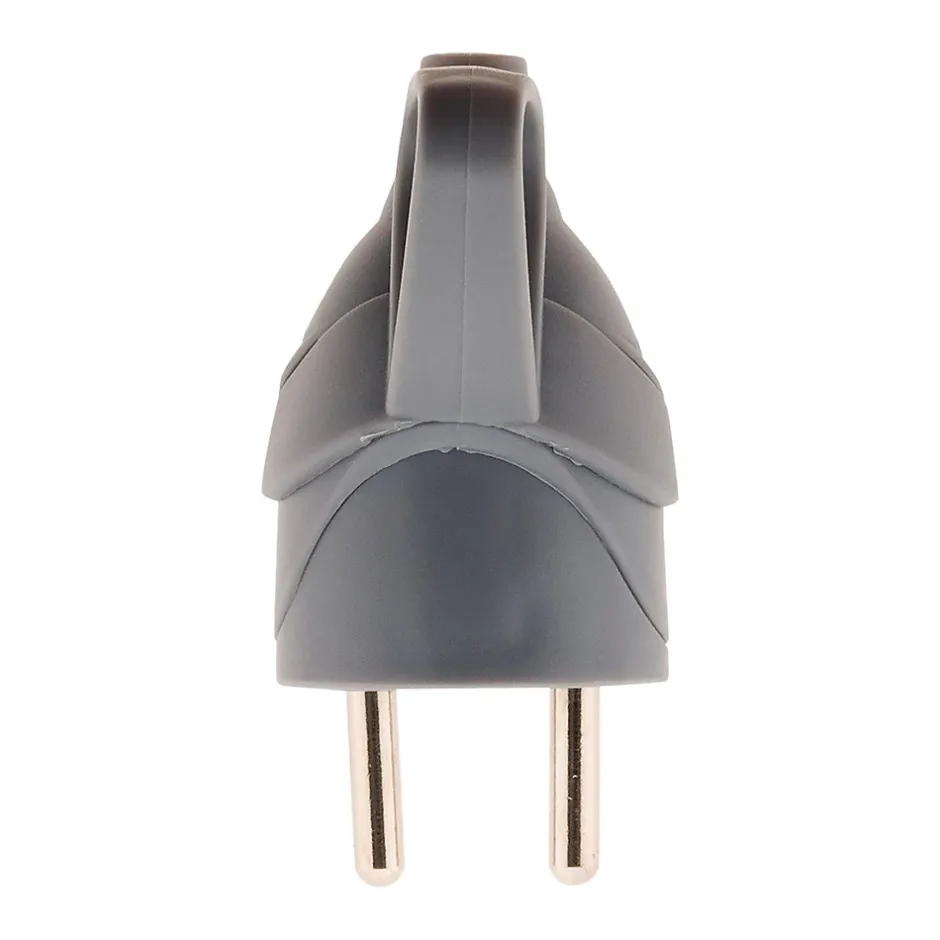 Fiche mâle anneau -16A 2P+T - Gris --Zenitech Hot