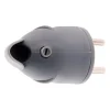 Fiche mâle coudée 16A 2P+T - Gris -^Zenitech