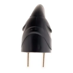 Fiche mâle coudée 16A 2P+T - Noir -^Zenitech Online
