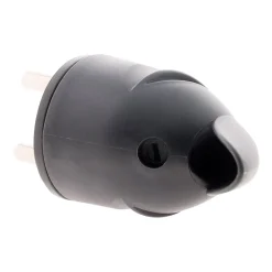 Fiche mâle coudée 16A 2P+T - Noir -^Zenitech Online