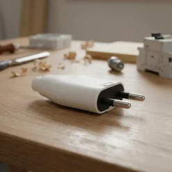 Fiche mâle lumineuse 6A métal-Zenitech Clearance