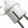 Fiche mâle 2P+Terre Schuko - Blanc --Dio