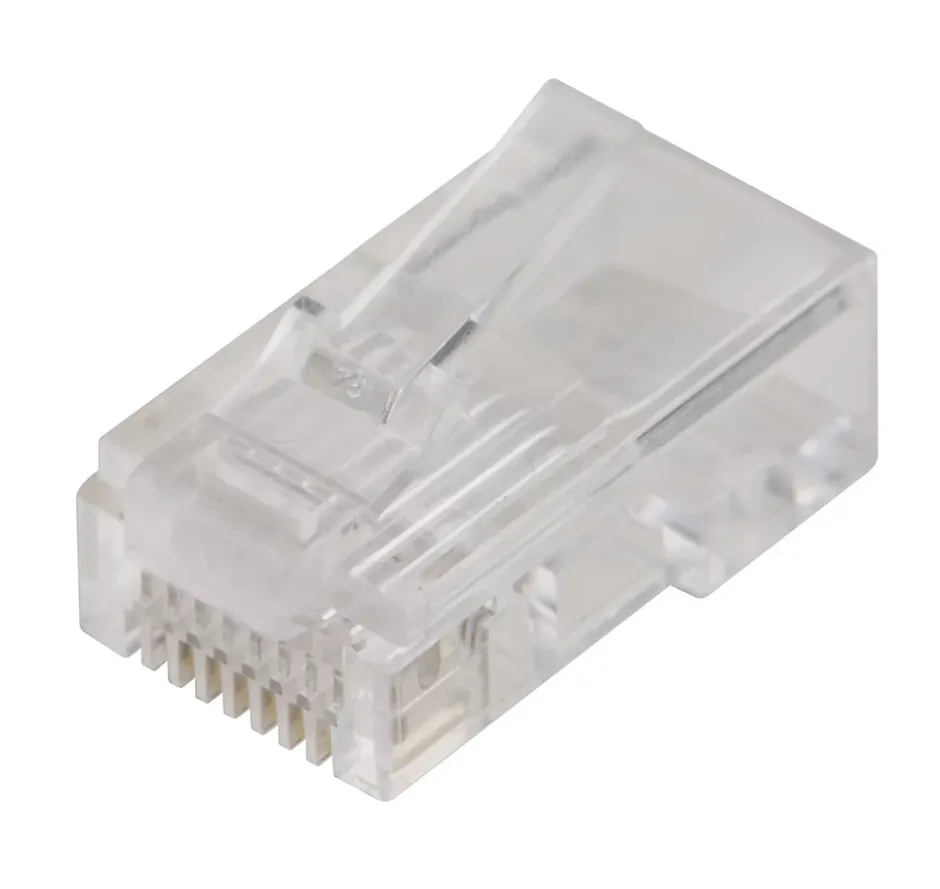 Fiche RJ45 Mâle à câbler plastique-Blyss Discount