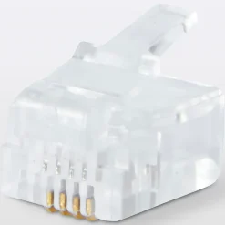 Fiche RJ11 mâle à câbler , lot de 6^Blyss New