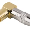 Fiche TV Femelle ø9.52 mm coudé à câbler, Or-SLX New