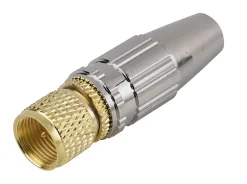 Fiche TV type F à câbler pour PF100/RG6, Or^SLX Discount