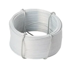 Fil d'acier revêtement PVC Blanc ø0.8 mm, 50 m^Diall Online