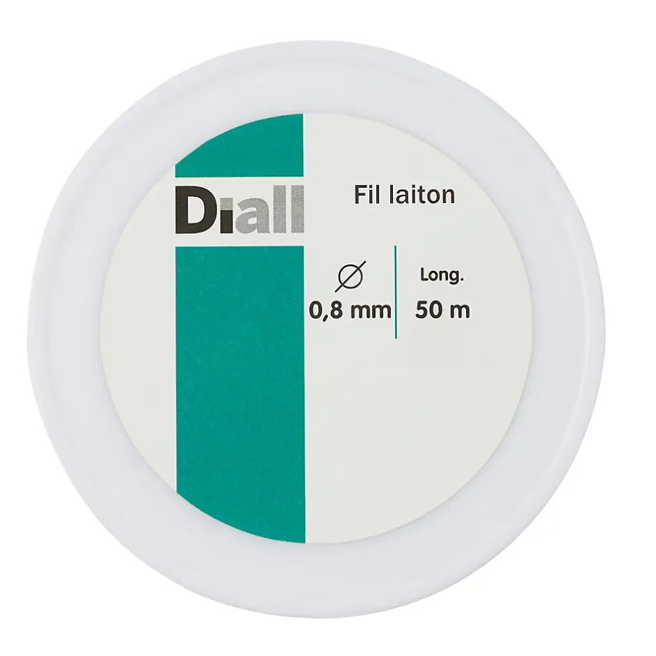 Fil en laiton ø0.8 mm x 50 m Or^Diall Discount