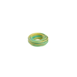 Fil 2,5mm² H07VU vert/jaune couronne 10m-Nexans Hot