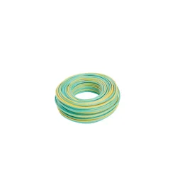 Fil 1,5mm² H07VU vert/jaune couronne 25m^Nexans Hot