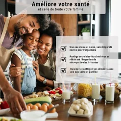 Filtre charbon actif en coquille de noix de coco 10'' ECOSOFT lot de 4^Sinea Best