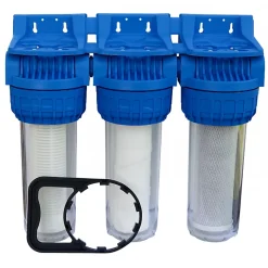 Filtre eau de pluie - Porte filtre Triplex 9 pouces 3/4 avec cartouches^Orion Sale