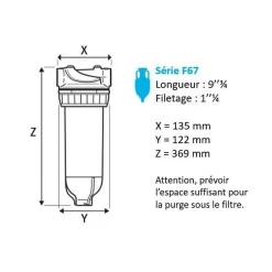 Filtre tête laiton F67 2 pouces^Apic Sale