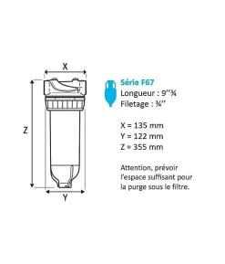 Filtre tête laiton F67 1 pouce-Apic Online