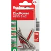 Fischer DuoPower 6 x 50 S A2 - Set de 4 chevilles avec vis inox 6 mm, longueur 50 mm^O91 New