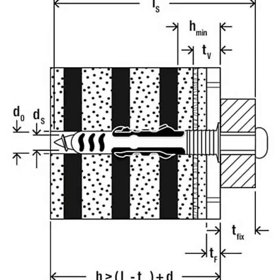 Fischer DuoSeal cheville 8 x 48 mm, inox, 25 pcs - étanchéité pour zones humides^O91 Outlet