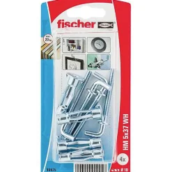 Fischer HM 5 x 37 HM-H cheville métallique pour corps creux avec crochet coudé, 4 pièces^O91 Best