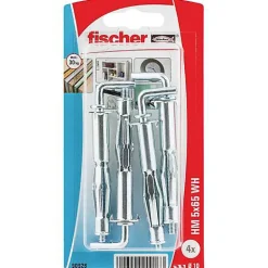 Fischer HM 5 x 65 WH K NV Cheville métallique pour corps creux avec crochet coudé - pack de 4^O91 Best