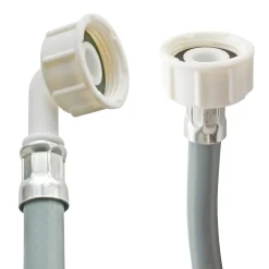 Flexible d'alimentation pour machine à laver raccords droits F-F coudé 3/4", L. 2,5m-Somatherm for you Discount