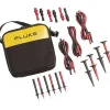 Fluke 700TLK Set de cordons de mesure de sécurité 3x rouge/3x noir 4 mm, 1,5 m, 10 A, CAT III 300 V-3M France Best