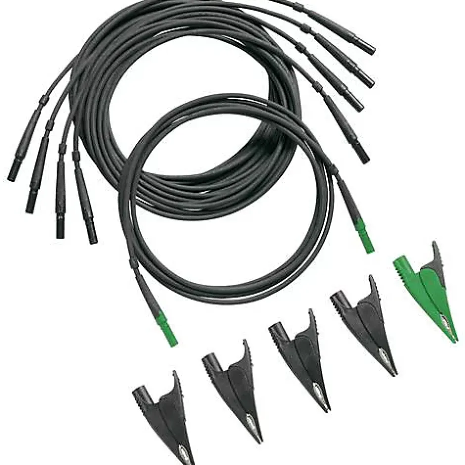 Fluke TLS430 jeu de cordons de mesure de sécurité 5 pièces 4 mm CAT IV 600 V, CAT III 1000 V-3M France Clearance
