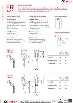 Frein de rétention force 80 N totalement en acier inox 304, pour porte jusquà 80 KG.^Hardwarexchange Online