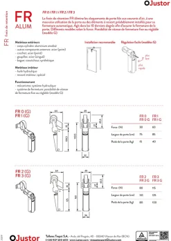 Frein de rétention force 60 N en inox 304 pour porte jusquà 40 KG^Hardwarexchange